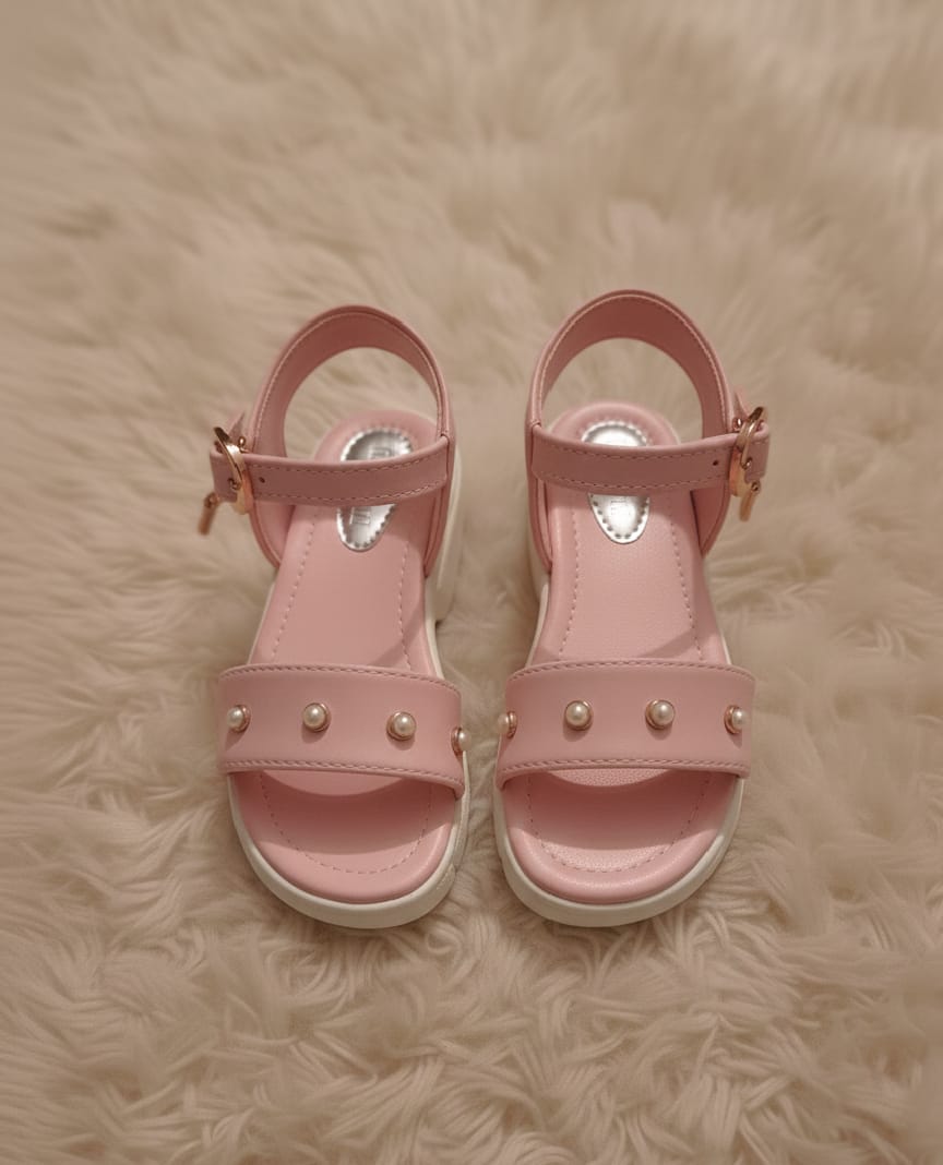 “Blush Pearl Kids’ Sandals”