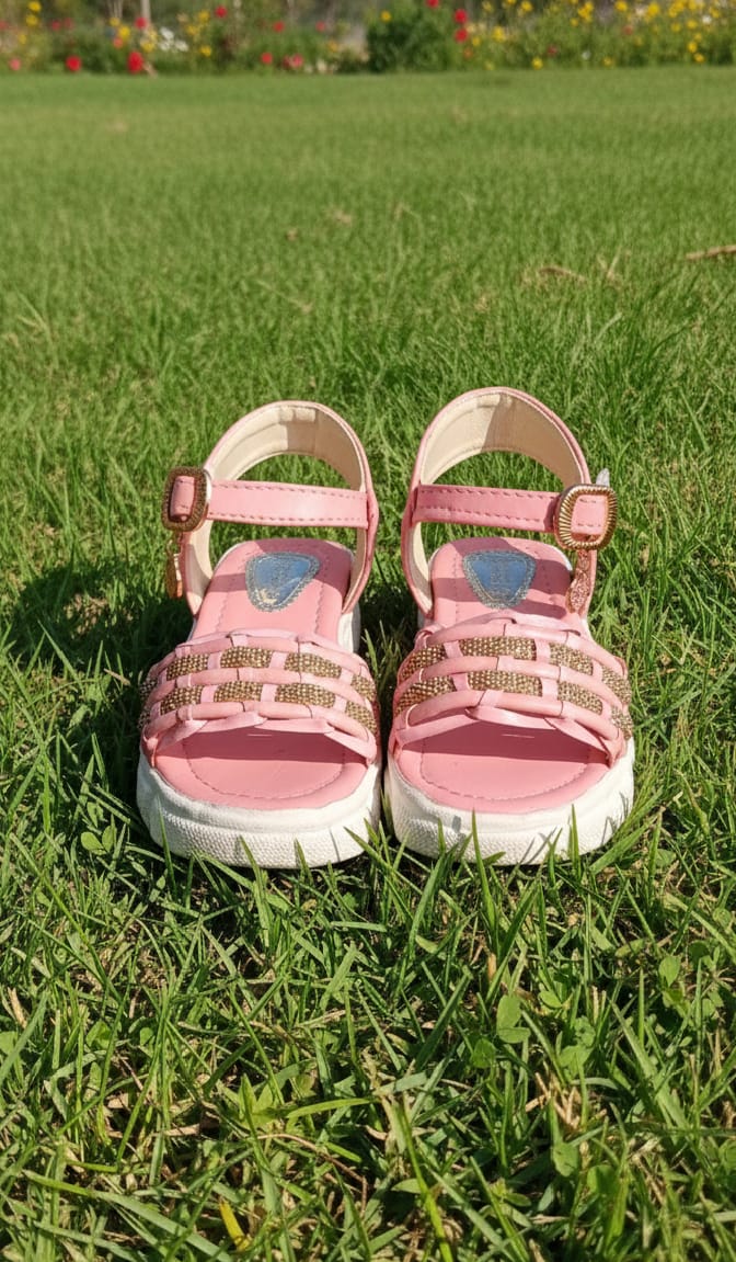 Golden Weave Princess Sandals